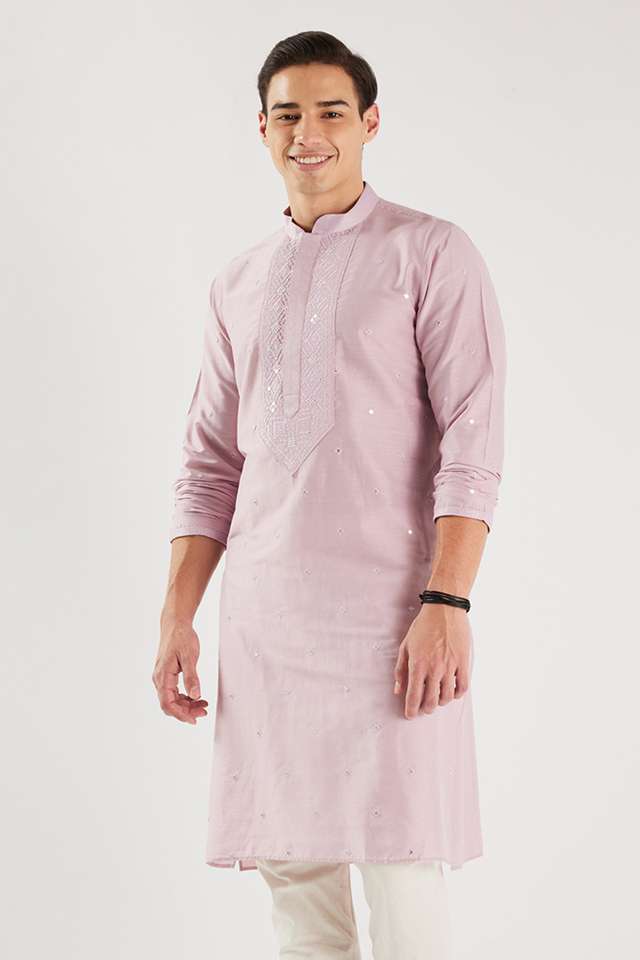 Embroidered-Blended-Fabric-Regular-Fit-Men-s-Kurta