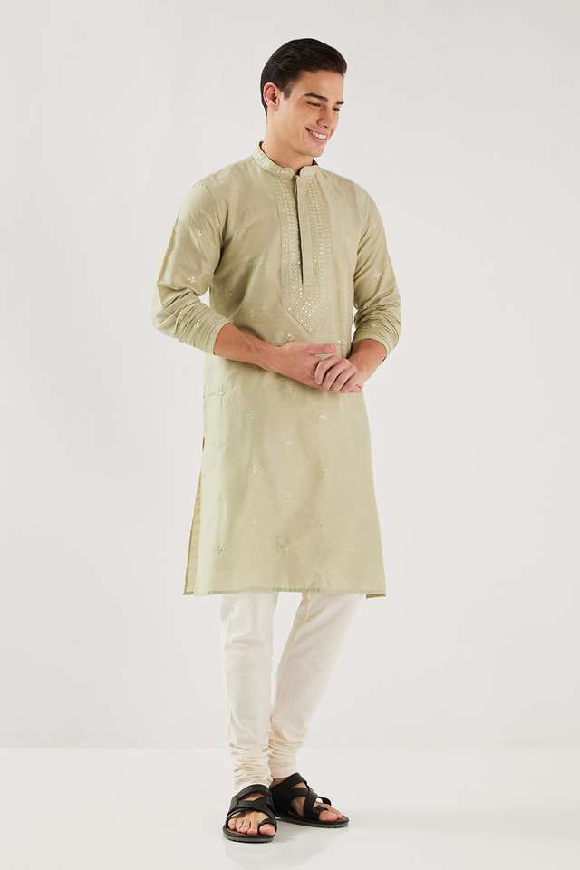 Embroidered-Blended-Fabric-Regular-Fit-Men-s-Kurta