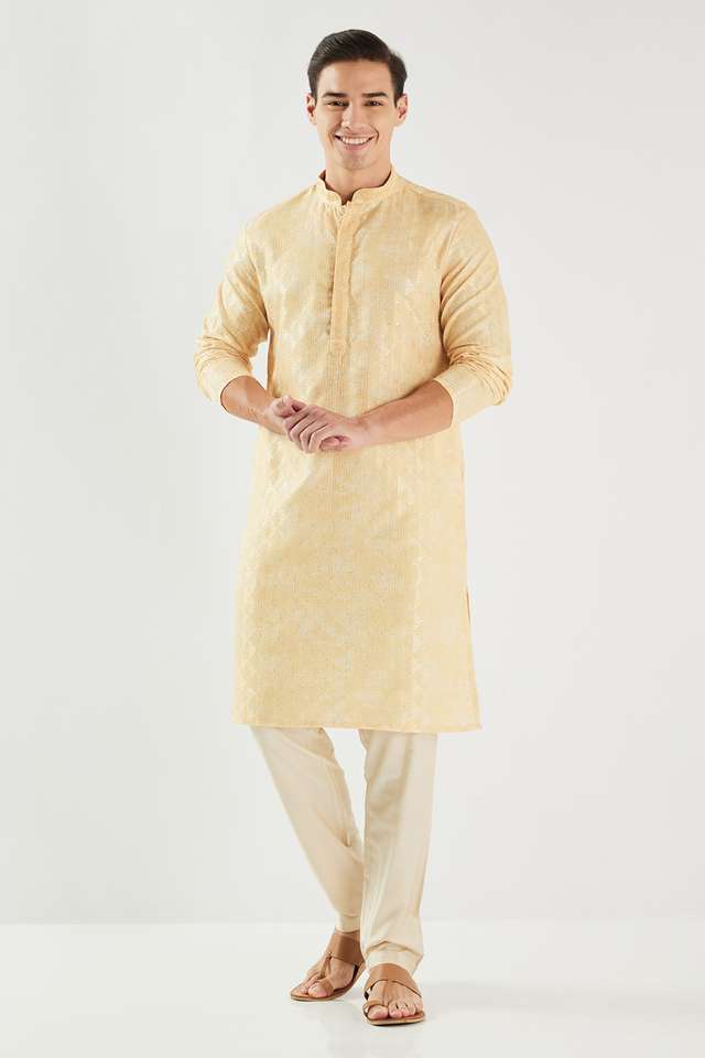 Embroidered-Polyester-Regular-Fit-Men-s-Kurta