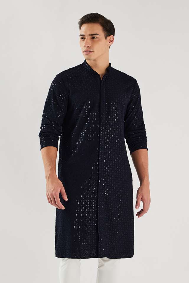 Schiffli-Viscose-Regular-Fit-Men-s-Kurta