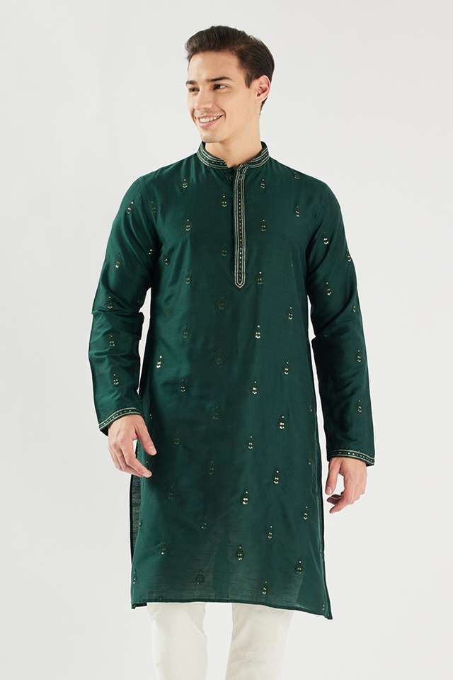 Embroidered-Blended-Fabric-Regular-Fit-Men-s-Kurta