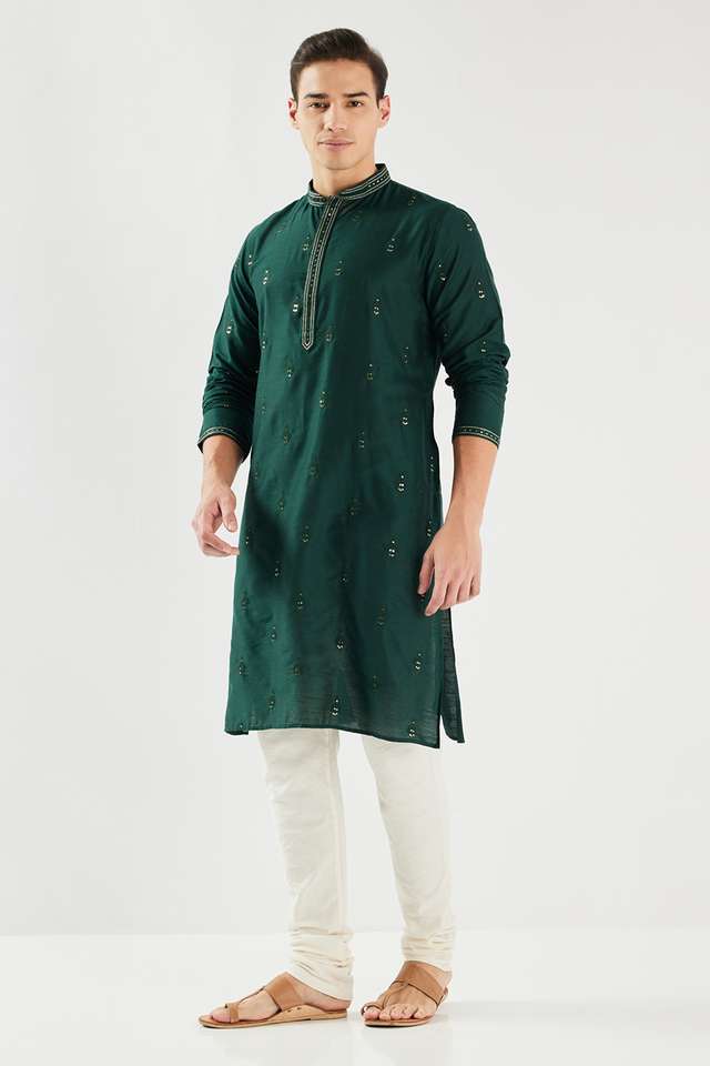 Embroidered-Blended-Fabric-Regular-Fit-Men-s-Kurta