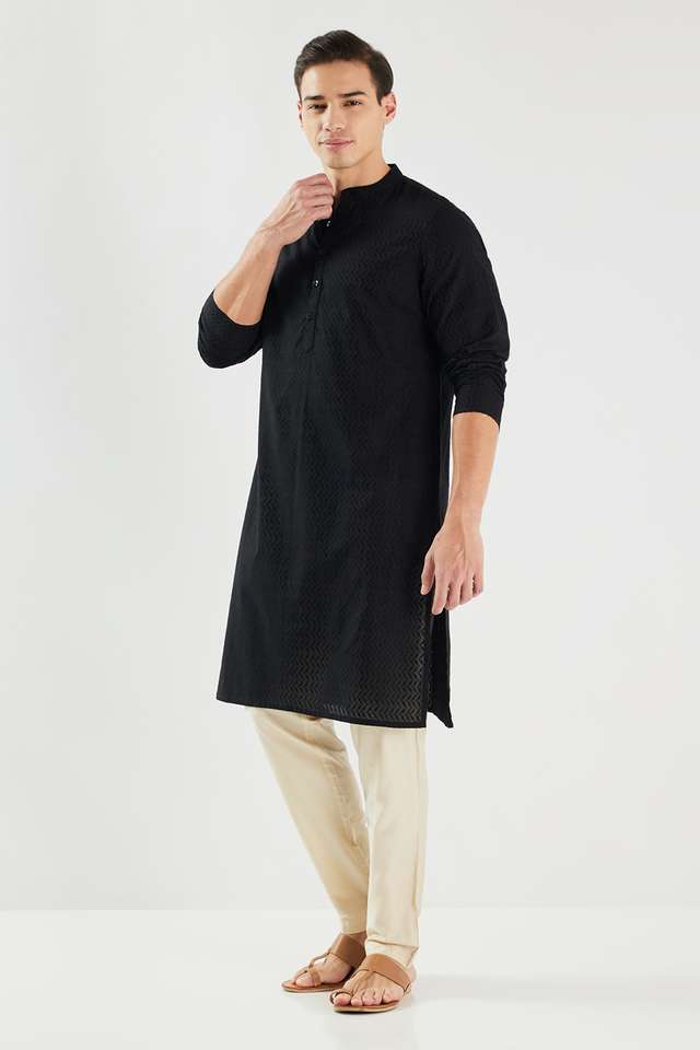 Dobby-Cotton-Regular-Fit-Men-s-Kurta