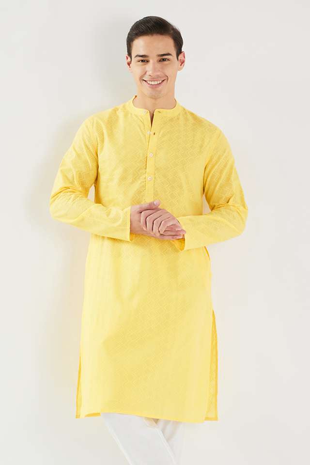 Dobby-Cotton-Regular-Fit-Men-s-Kurta