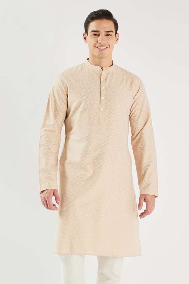 Printed-Blended-Fabric-Regular-Fit-Men-s-Kurta