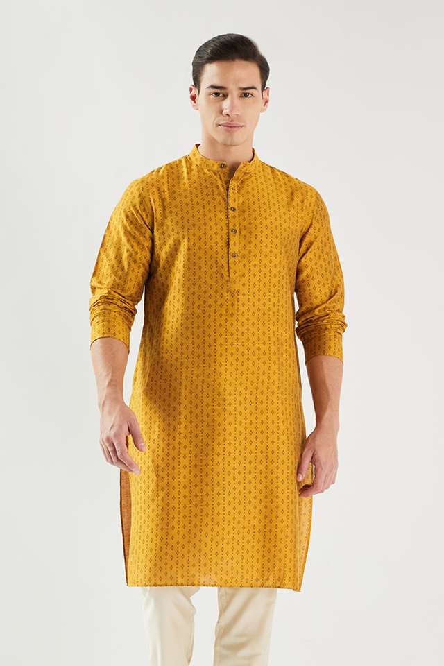 Printed-Blended-Fabric-Regular-Fit-Men-s-Kurta