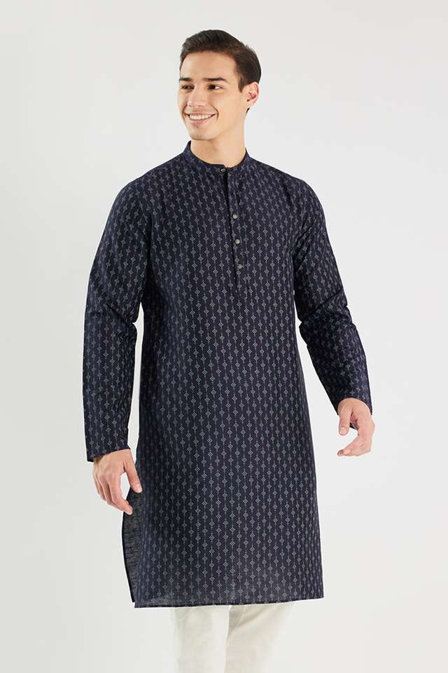 Printed-Blended-Fabric-Regular-Fit-Men-s-Kurta