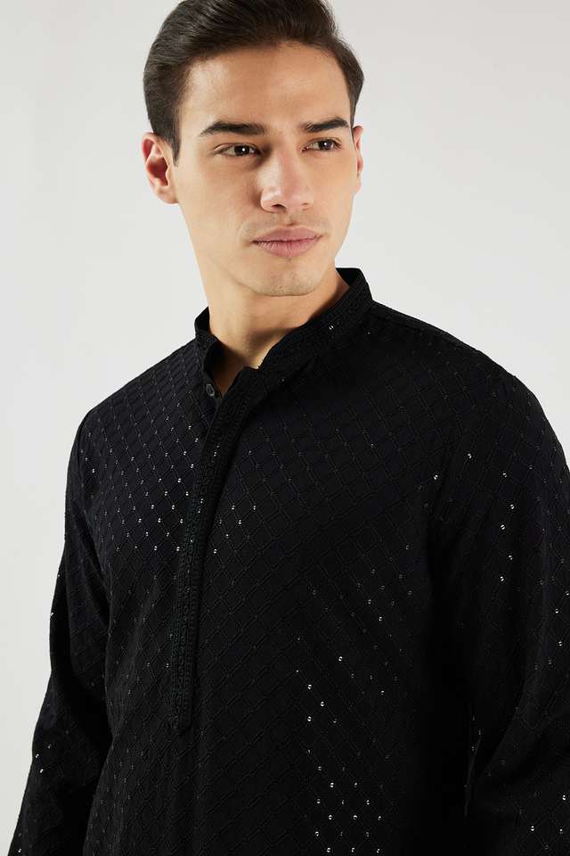 Schiffli-Viscose-Regular-Fit-Men-s-Kurta