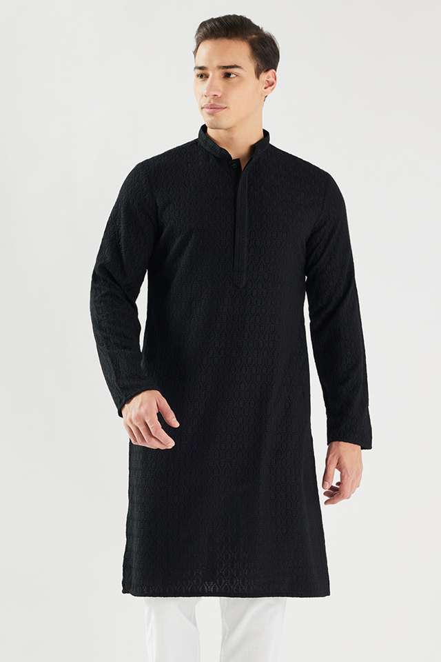 Schiffli-Viscose-Regular-Fit-Men-s-Kurta