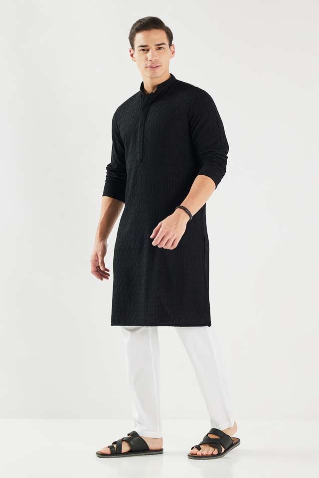 Schiffli-Viscose-Regular-Fit-Men-s-Kurta