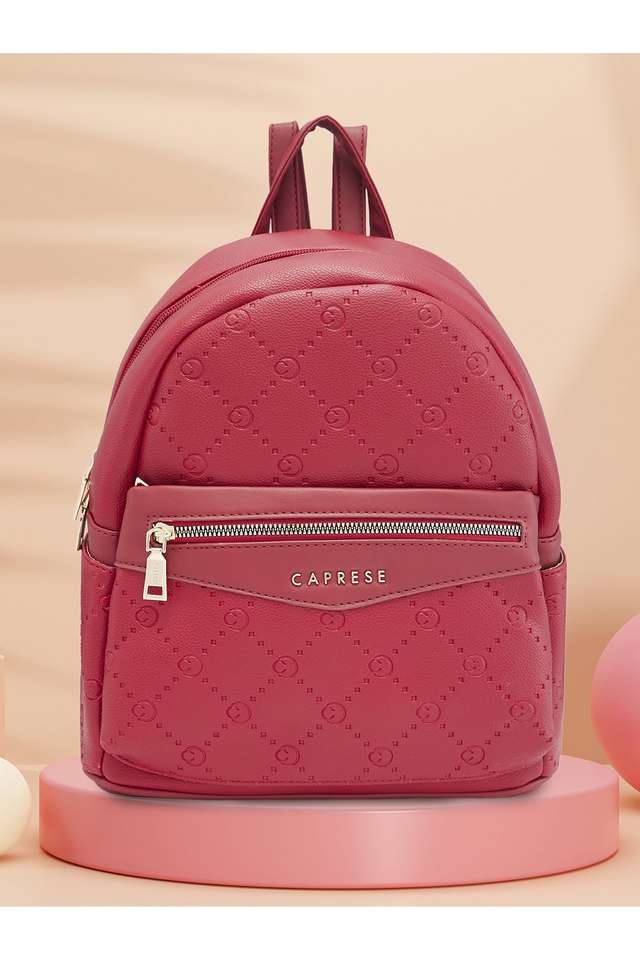 Faux-Leather-Zipper-Closure-Women-s-Casual-Wear-Backpack