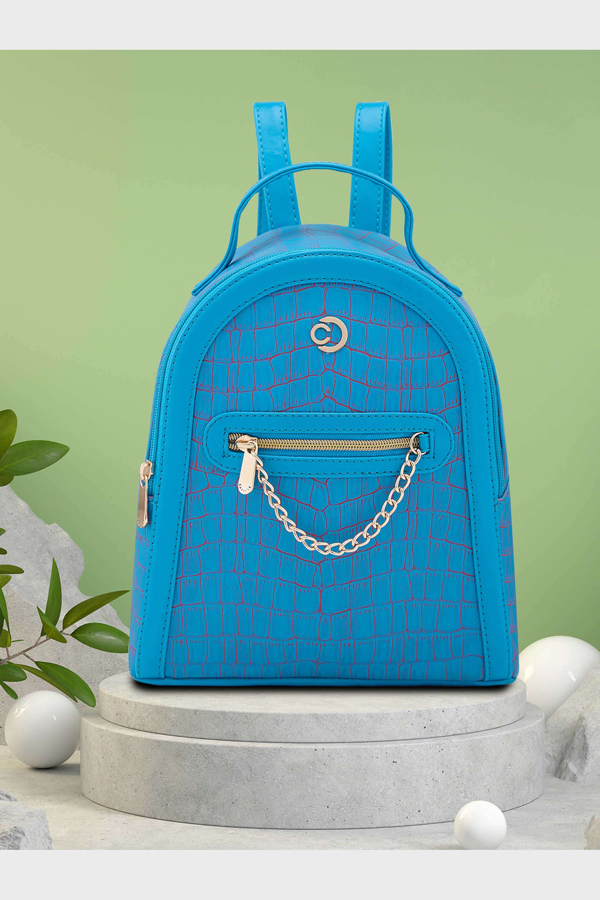 Mist-Collection-Zipper-Closure-PVC-Women-Casual-Wear-Backpack