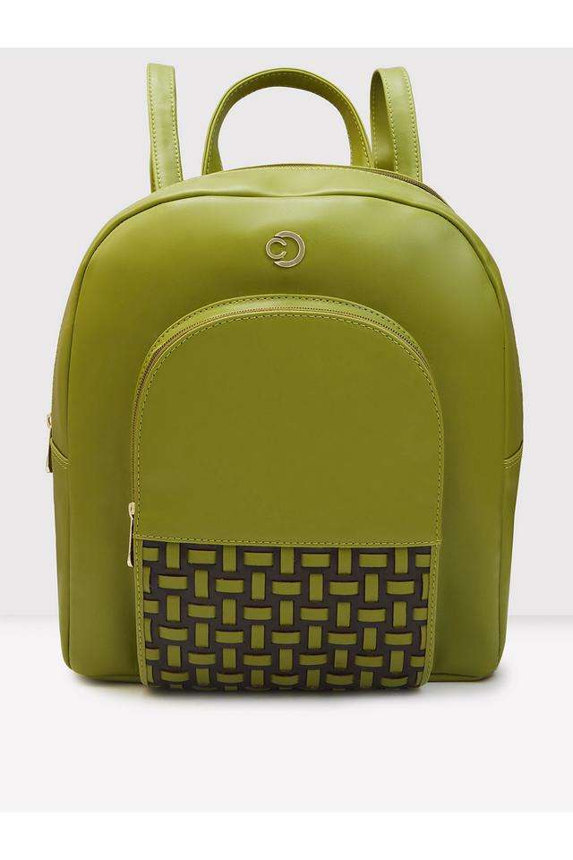 Faux-Leather-Zipper-Closure-Women-s-Backpack