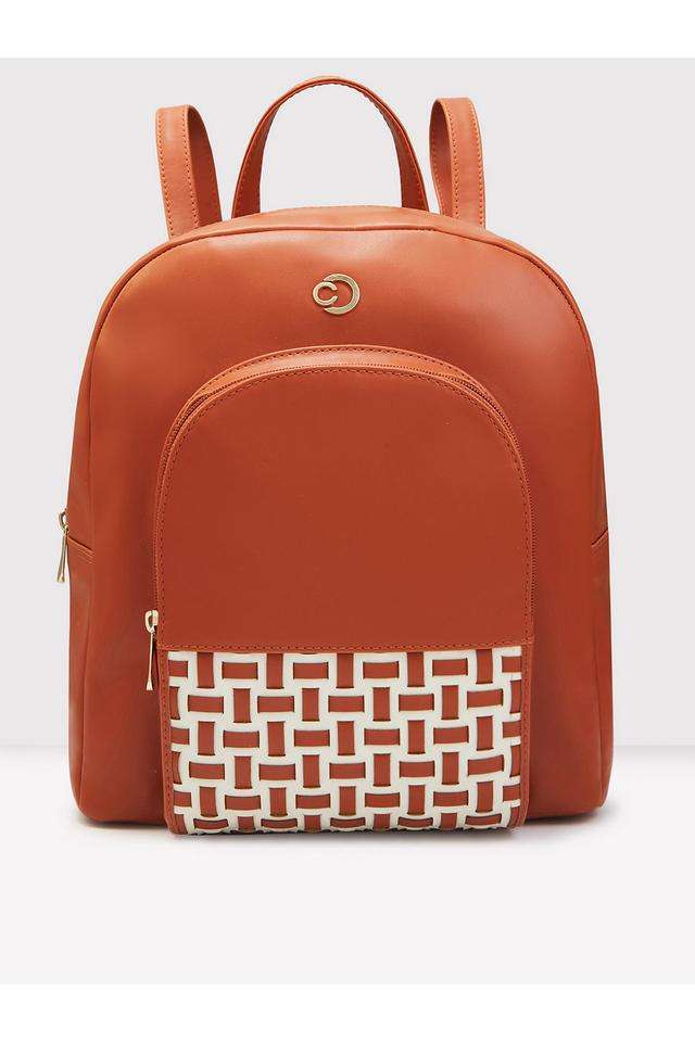 Faux-Leather-Zipper-Closure-Women-s-Backpack