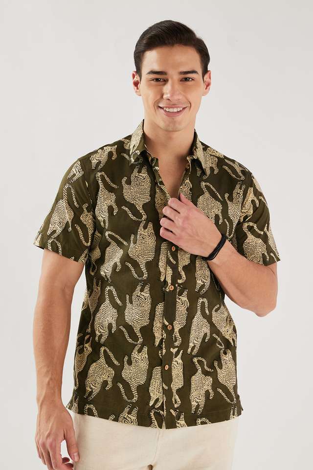 Printed-Cotton-Regular-Fit-Men-s-Casual-Wear-Shirt