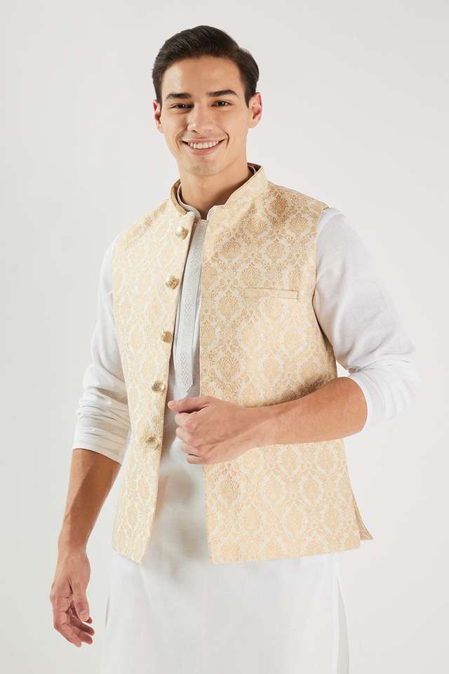 Textured-Polyester-Regular-Fit-Men-s-Waistcoat