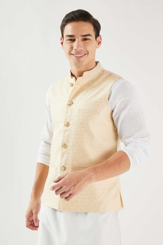 Textured-Polyester-Regular-Fit-Men-s-Waistcoat