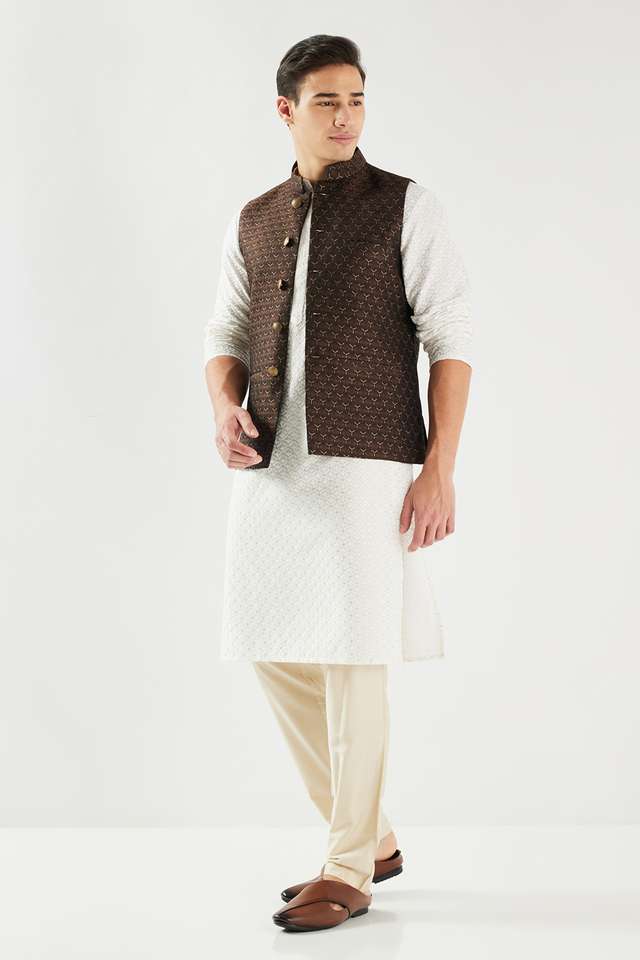 Textured-Polyester-Regular-Fit-Men-s-Waistcoat