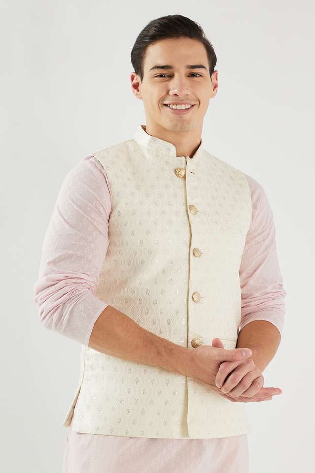 Textured-Polyester-Regular-Fit-Men-s-Waistcoat