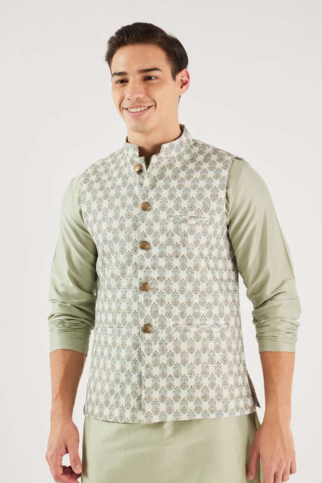 Textured-Polyester-Regular-Fit-Men-s-Waistcoat