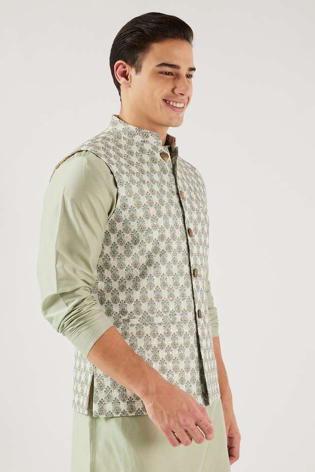 Textured-Polyester-Regular-Fit-Men-s-Waistcoat