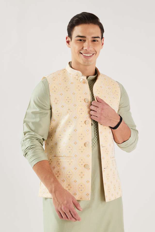 Textured-Polyester-Regular-Fit-Men-s-Waistcoat