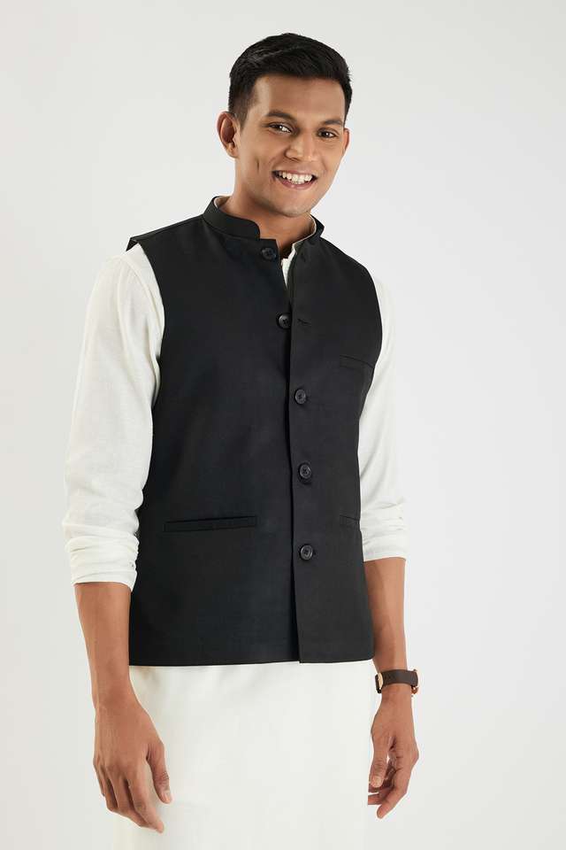 Textured-Blended-Fabric-Regular-Fit-Men-s-Waistcoat