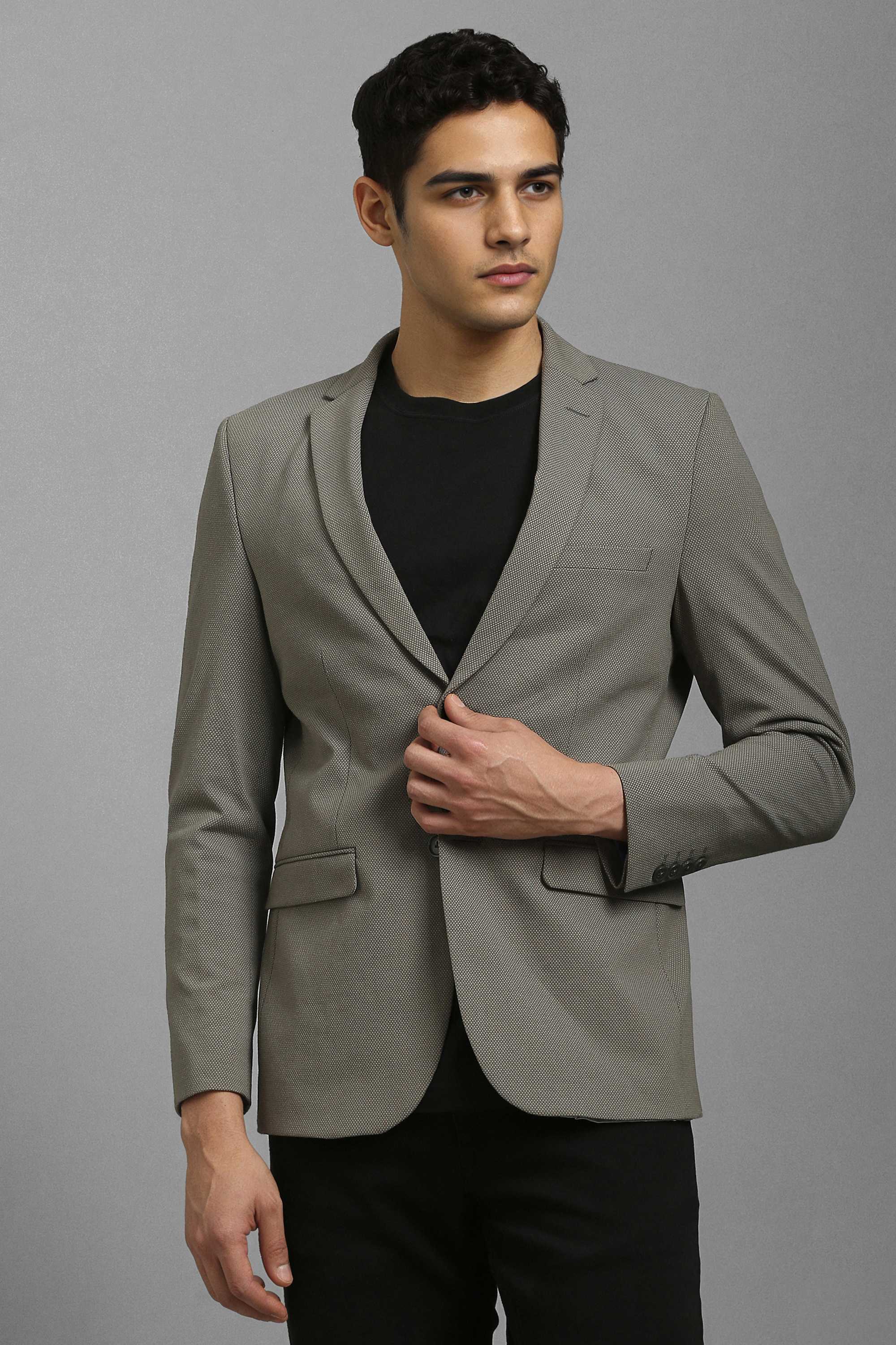 Textured-Blended-Fabric-Slim-Fit-Men-s-Formal-Wear-Blazer
