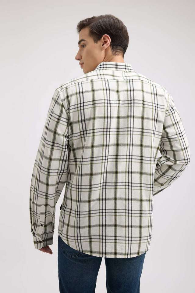 Checks-Cotton-Regular-Fit-Men-s-Casual-Wear-Shirt