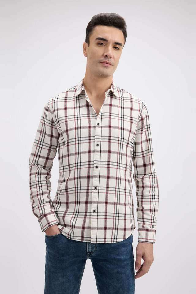 Checks-Cotton-Regular-Fit-Men-s-Casual-Wear-Shirt