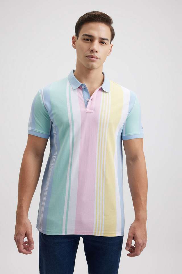 Stripes-Cotton-Polo-Men-s-T-Shirt