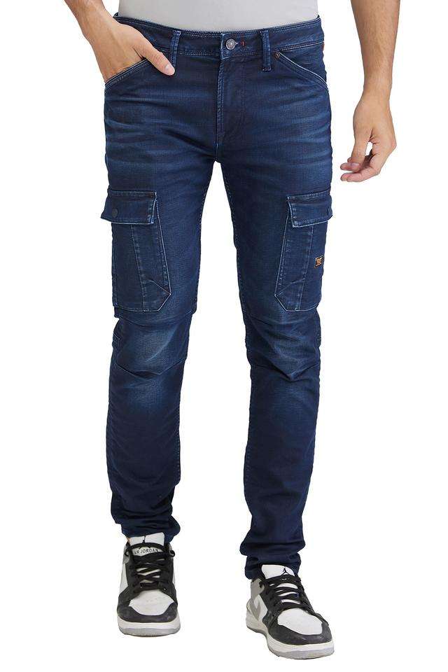 Solid-Polyester-Tapered-Fit-Men-s-Casual-Wear-Trousers