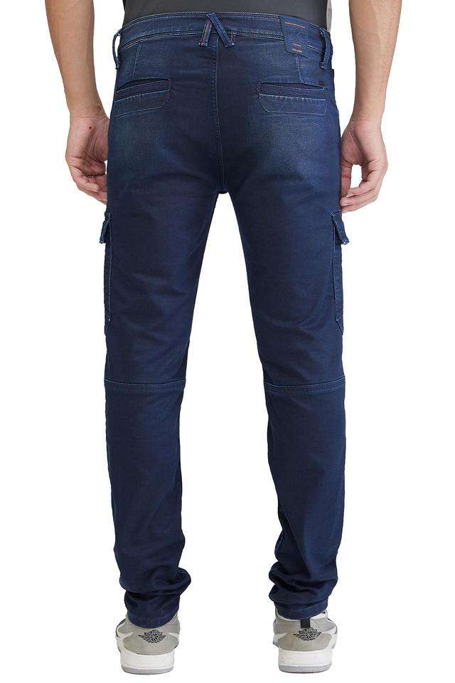 Solid-Polyester-Tapered-Fit-Men-s-Casual-Wear-Trousers