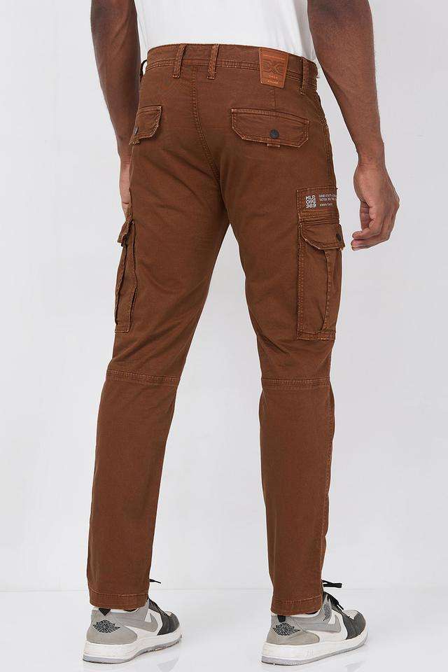 Solid-Cotton-Tapered-Fit-Men-s-Casual-Wear-Trousers