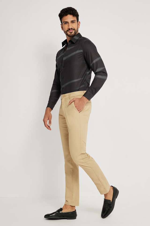 Printed-Blended-Fabric-Slim-Fit-Men-s-Casual-Shirt