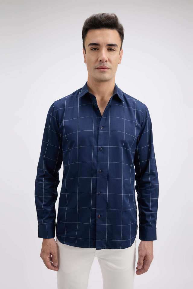 Checks-Cotton-Regular-Fit-Men-s-Casual-Wear-Shirt