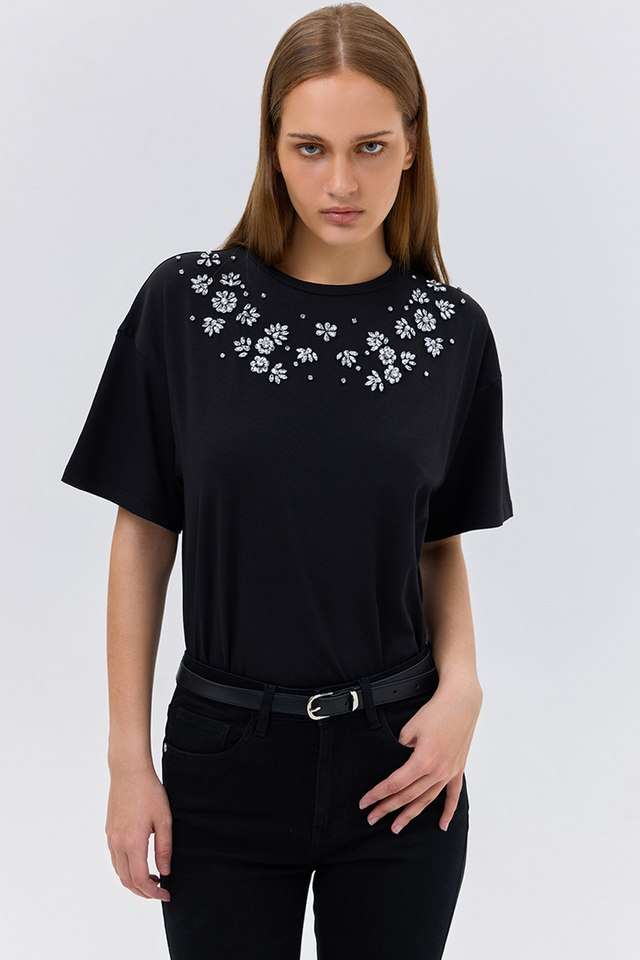 Solid-Cotton-Regular-Fit-Women-s-Top