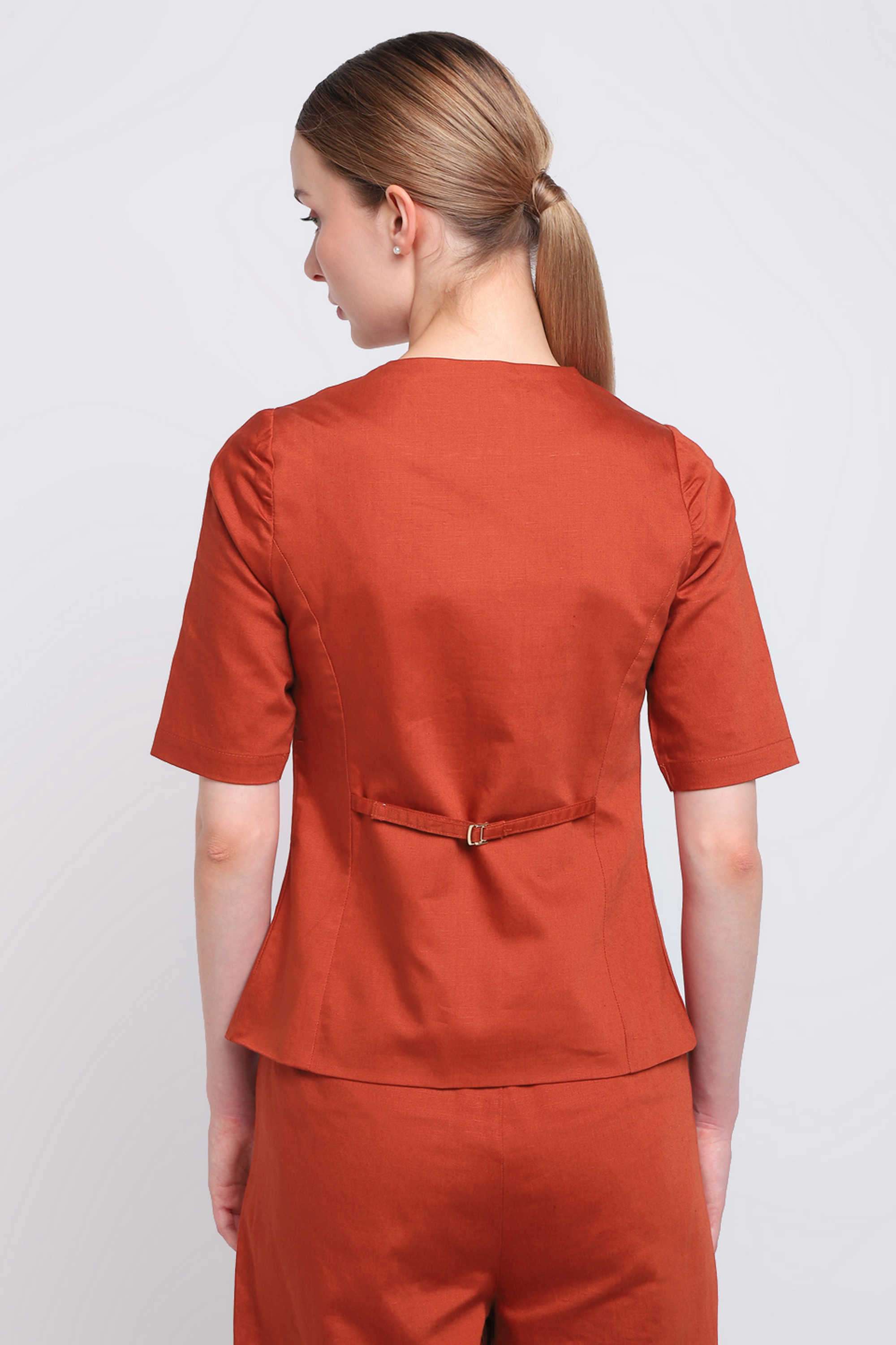 Solid-Blended-Fabric-Regular-Fit-Women-s-Top