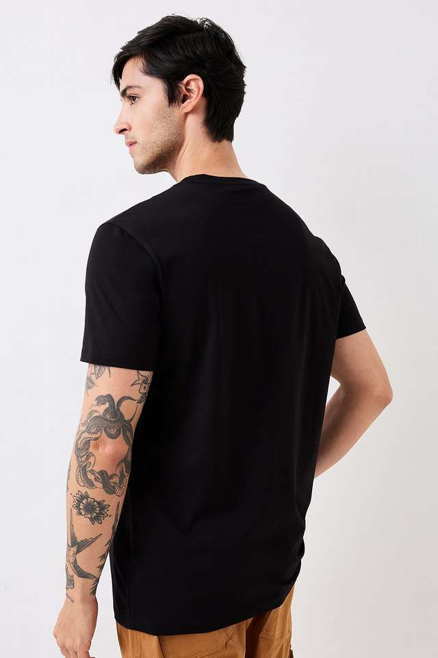 Solid-Cotton-Round-Neck-Men-s-T-Shirt
