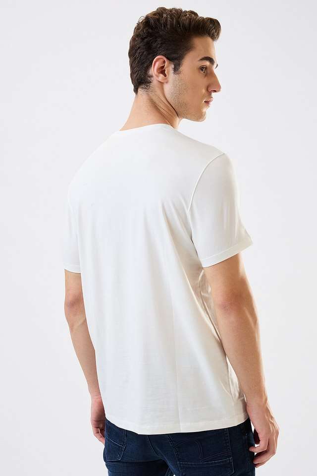 Solid-Cotton-Round-Neck-Men-s-T-Shirt