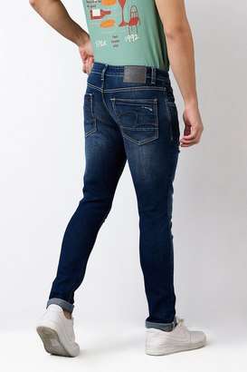 Light-Wash-Blended-Fabric-Slim-Fit-Men-s-Jeans