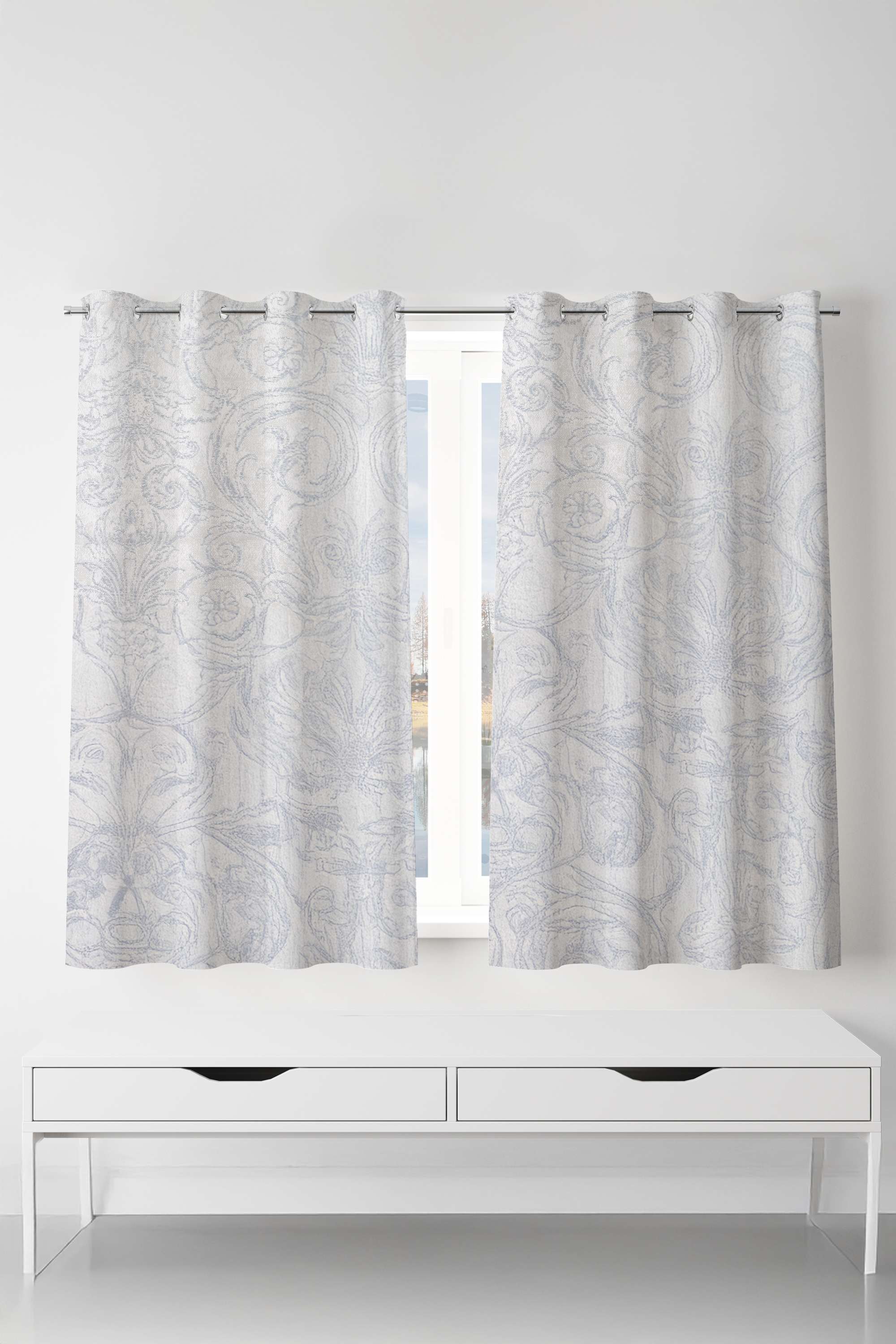 Adorne-Do-Damask-Blue-Window-Curtain-1.3-x-1.52M