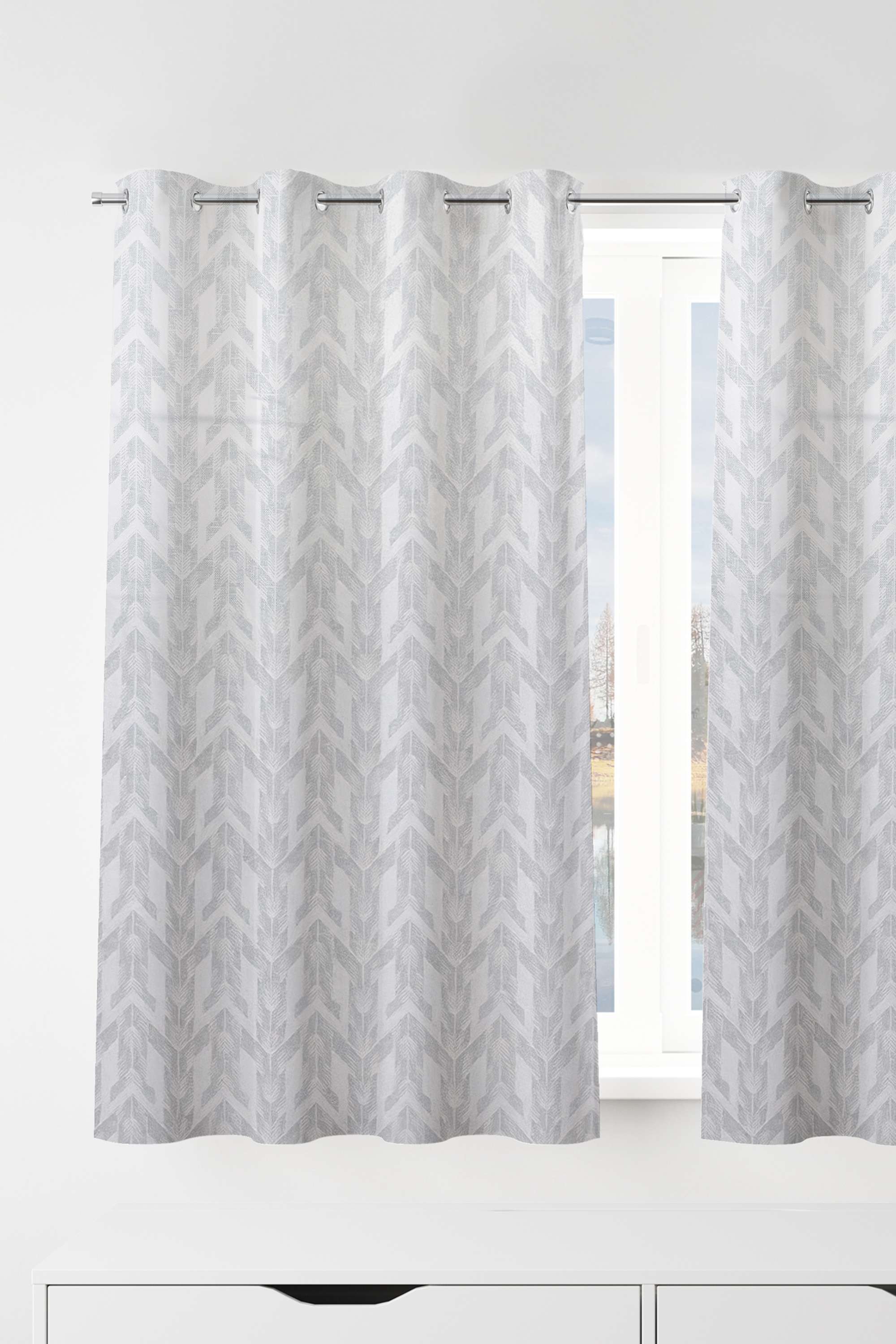 Adorne-Do-Chevron-Grey-Window-Curtain-1.3-x-1.52M