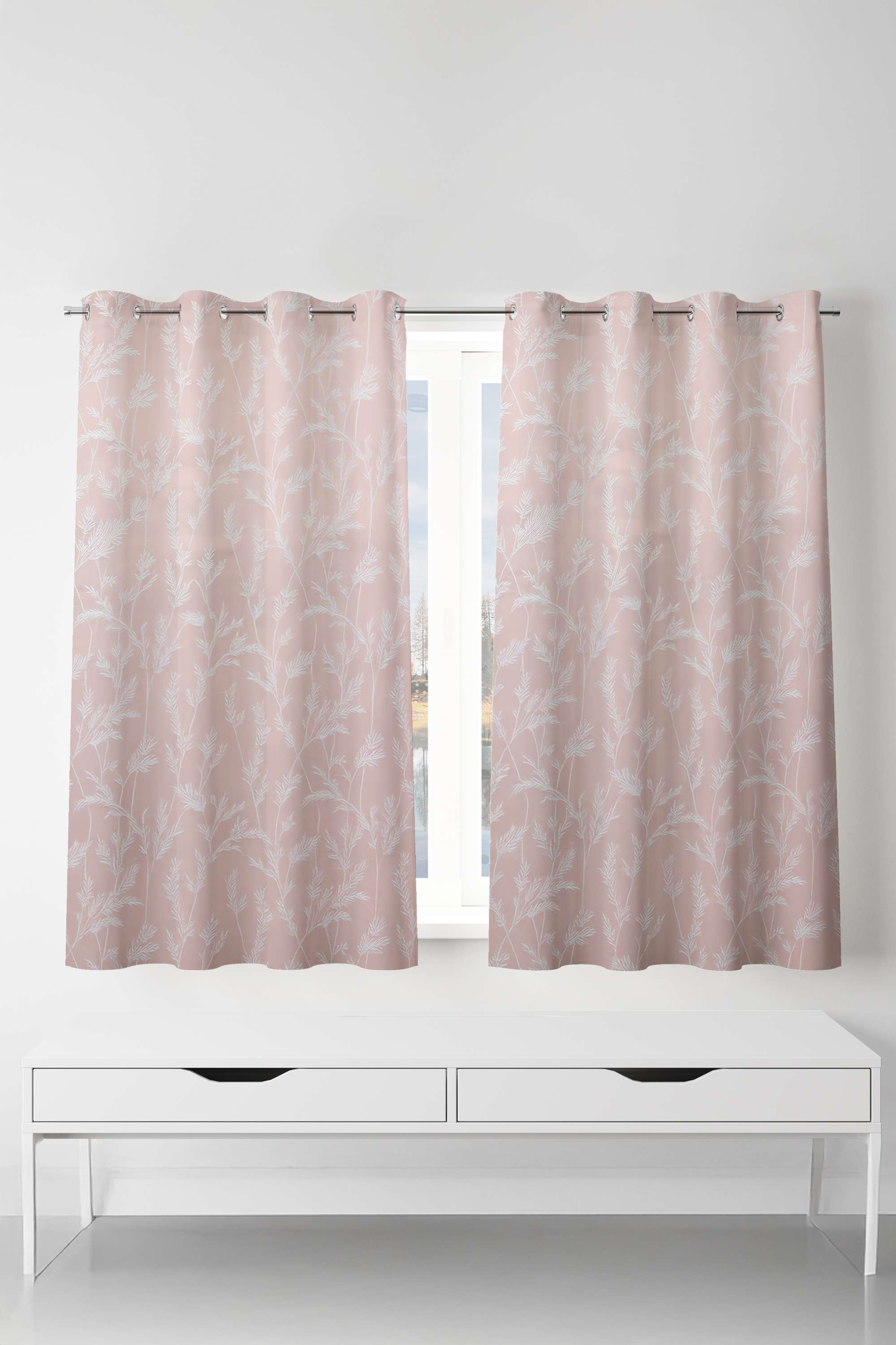 Adorne-Bo-Ferns-Pink-Window-Curtain-1.1-x-1.52M