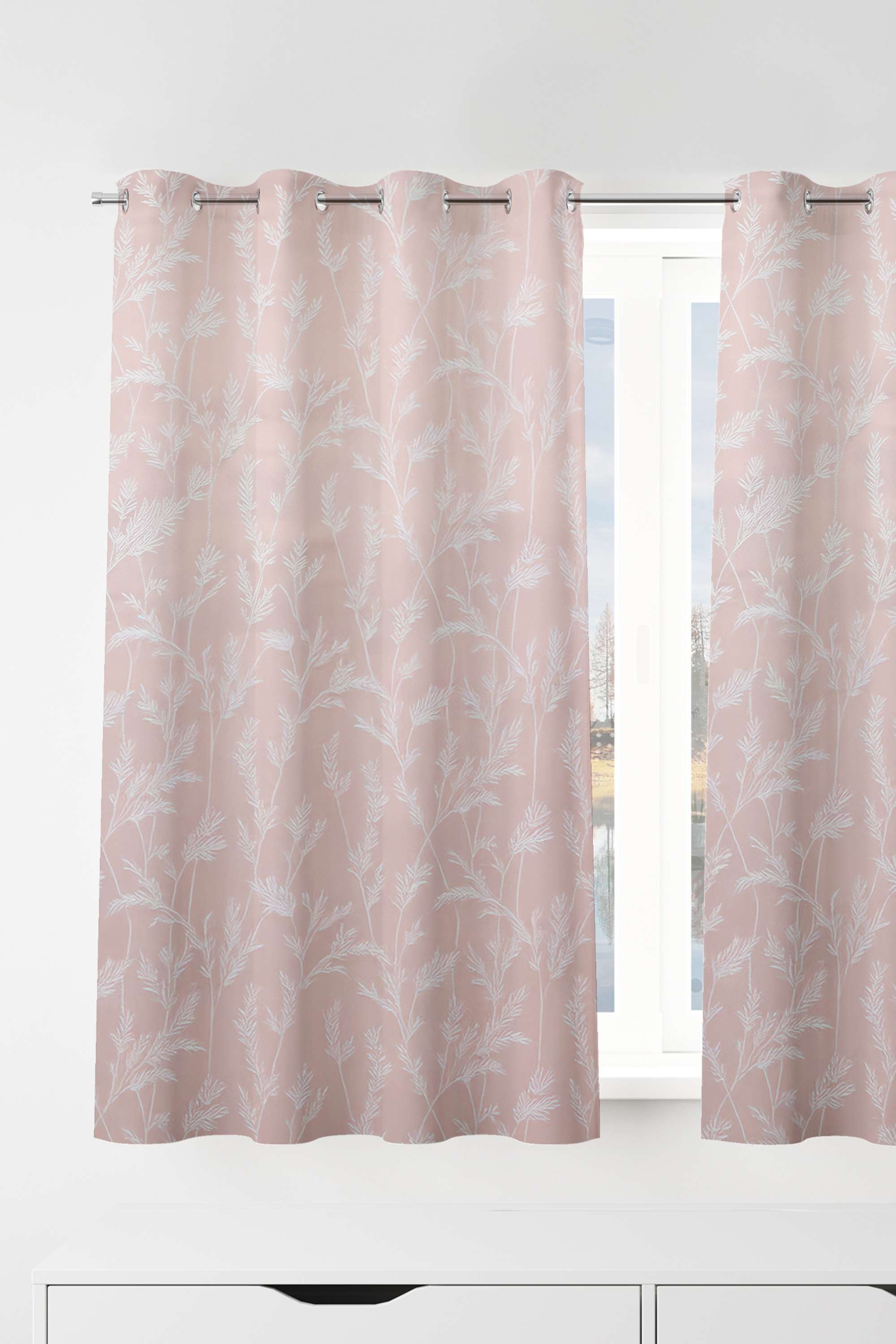 Adorne-Bo-Ferns-Pink-Window-Curtain-1.1-x-1.52M