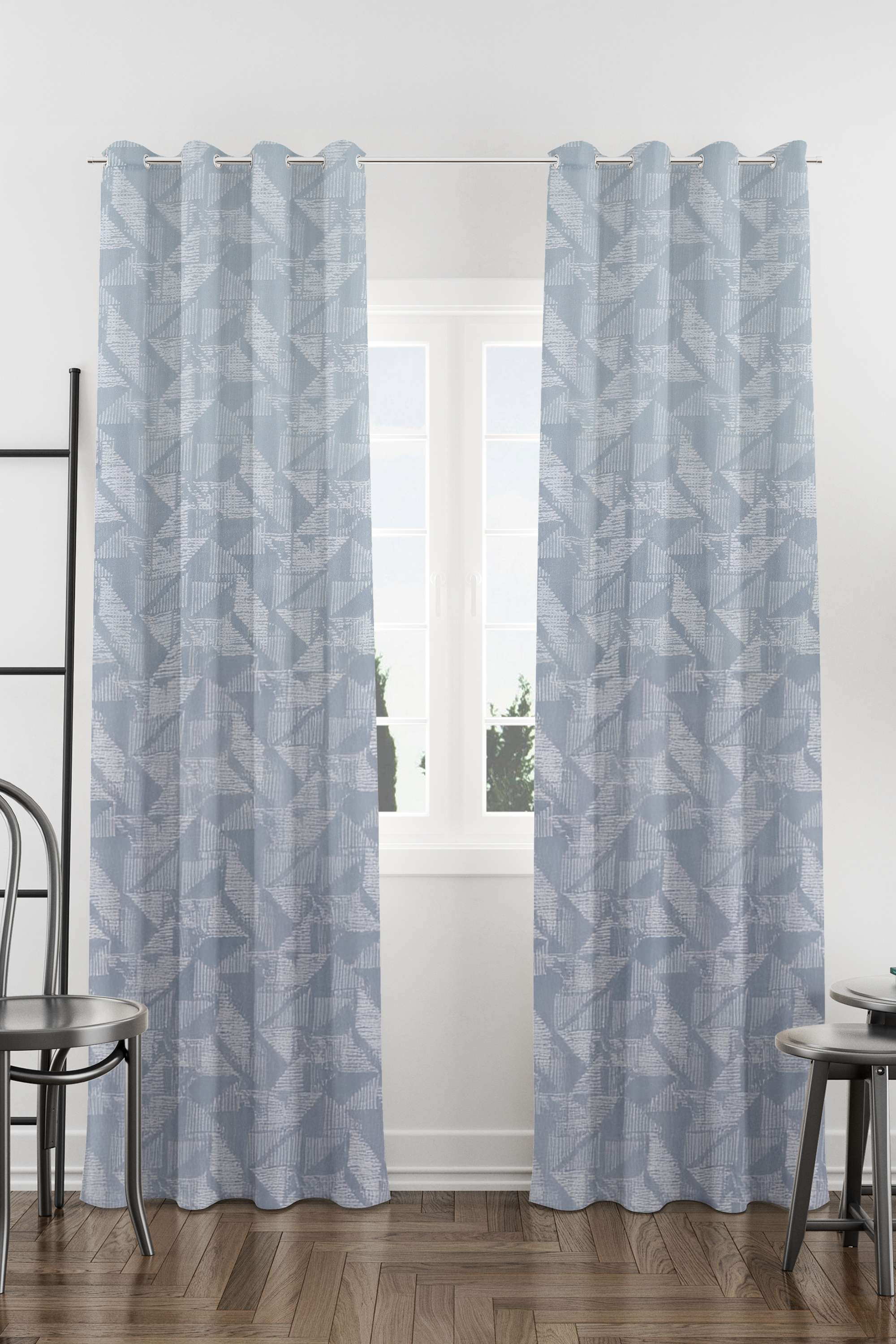 Adorne-Bo-Geo-Blue-XL-Door-Curtain-1.1-x-2.74M