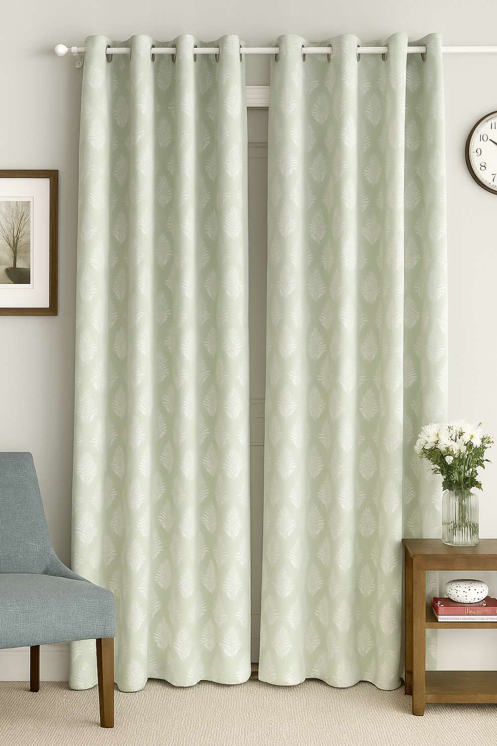 Adorne-Bo-Butta-Mint-Window-Curtain-1.1-x-1.52M