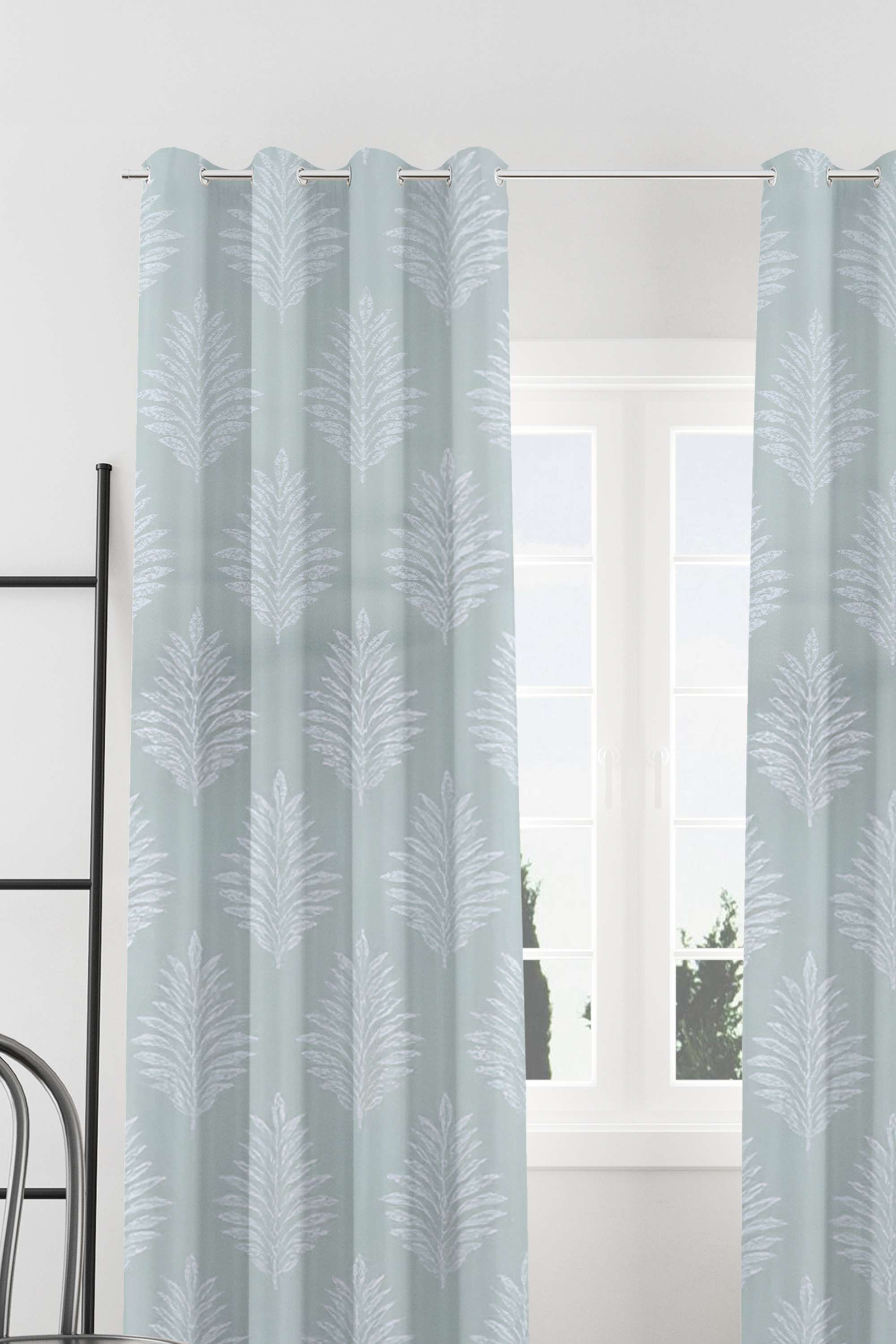 Adorne-Bo-Butta-Mint-Door-Curtain-1.1-x-2.25M