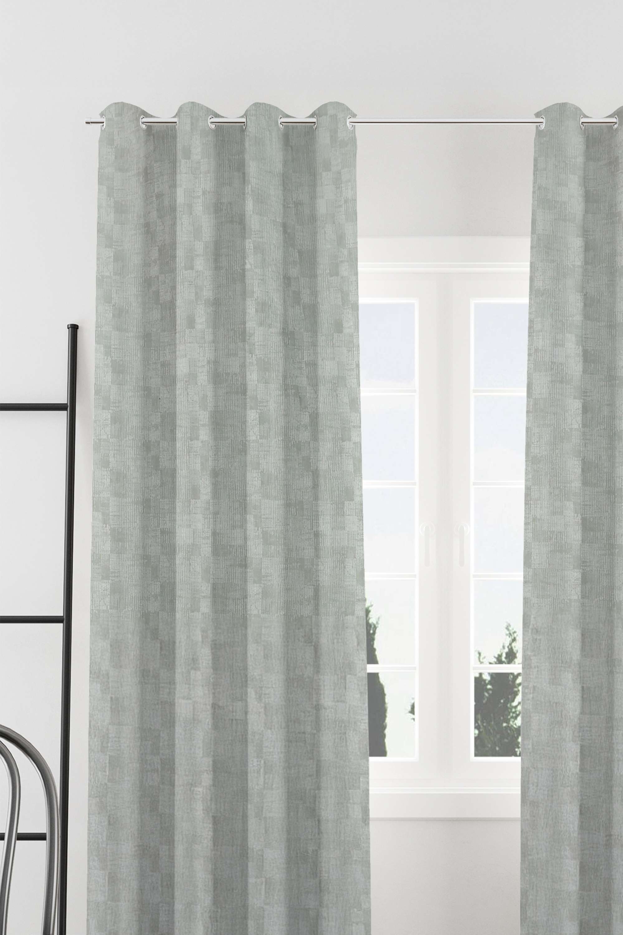 Adorne-Bo-Tex-tured-Grey-XL-Door-Curtain1.3-x-2.74M
