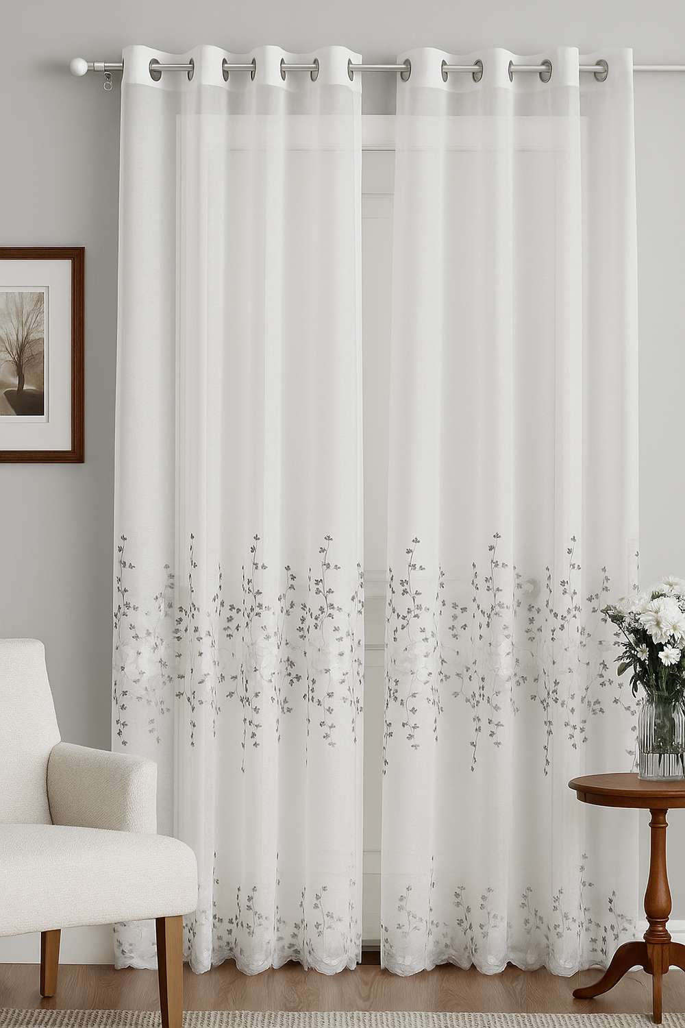 Adorne-Sheer-Emb-Grey-XL-Door-Curtain-1.1-x-2.74M
